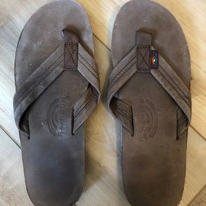 New Rainbow Sandals, Chocolate Brown, Men's 8.5